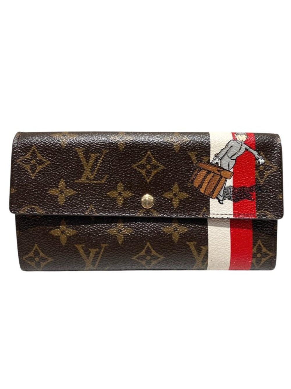 Louis Vuitton Portefeuille Sarah Bellboy Monogram Wallet Canvas